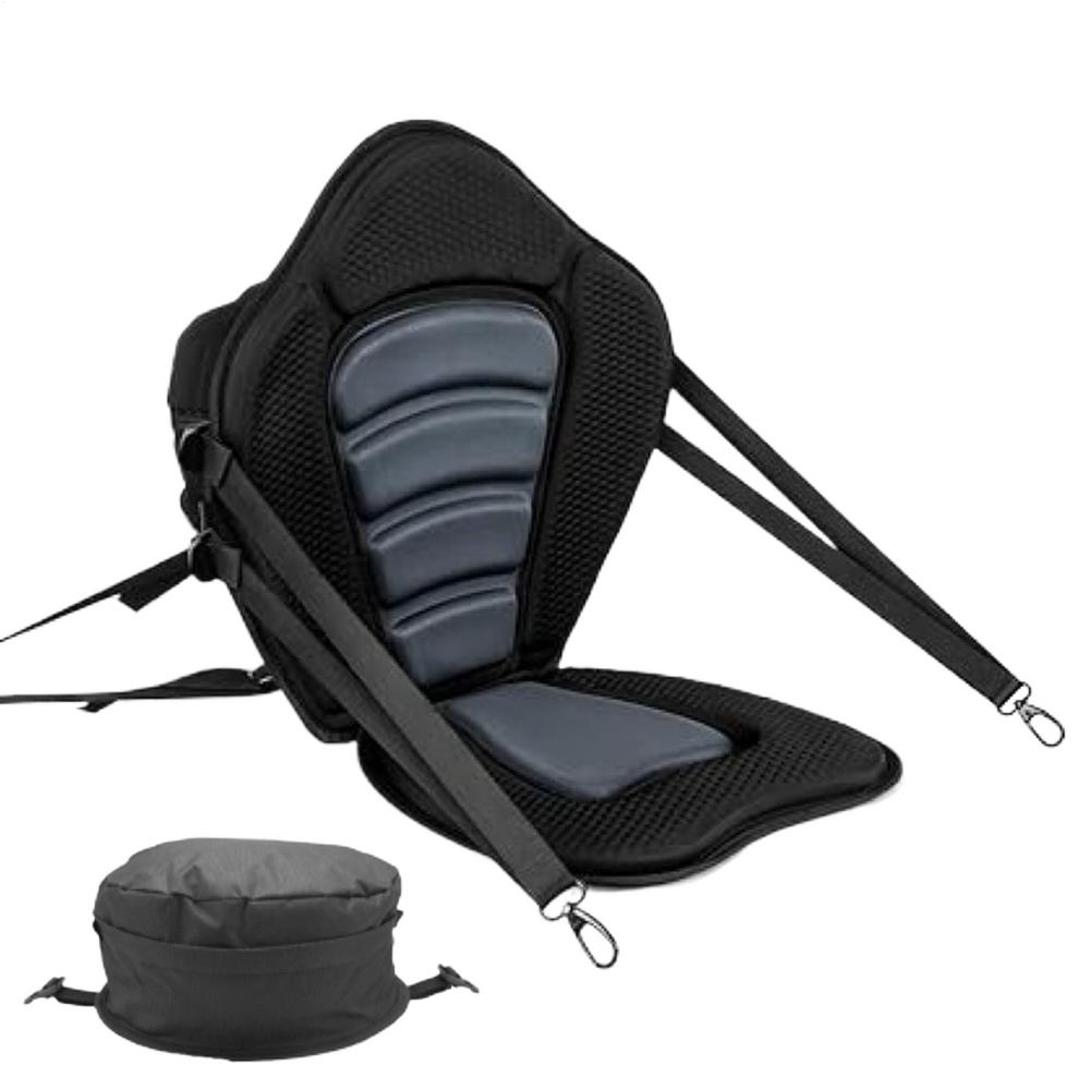 

Сидіння для сапборда Знімна спинка Сидіння для каяка Комфорт для сидіння Ергономічна подушка Протиковзка Для водних видів спорту Відпочинок чорний