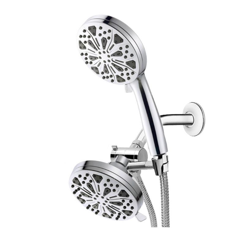 

High Pressure Filter Shower Head Water Saving Pressure Boosting Showerhead 10 Fuctions Handheld Shower Universal 1