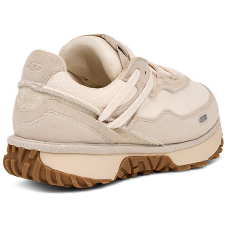 UGG Retrofi Fabric Cow Split Leather Fashion Comfortable Non-Slip Low-Top Dad Shoes Women sneaker Beige 1167491-CERA