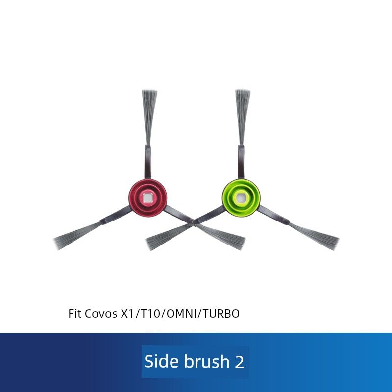 

Equipped with Ecovacs Side Brush Sweeping Robot Accessories X1/X2/X5/X8/T10/T20/T50T80S Cleaning Brush [X1/T10/T20/T5/T8/T9 Series] 2 Black Side Brushes