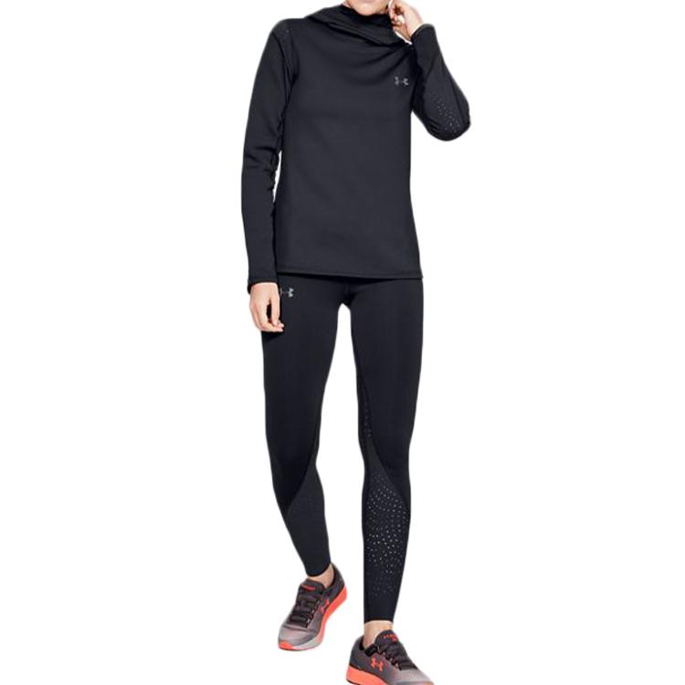 Under Armour Colanți pentru Antrenament de Alergare Femei Colanți Negri 1342883-001