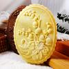 1PC Wood Cookie Molds with Flower Patterns, 3D DIY Carved Embossed Cookie Cutter Moulds for Baking, Fondant Cake Biscuit