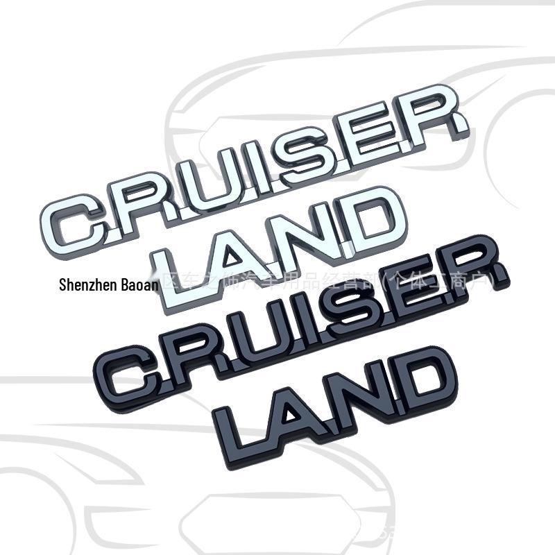 3D LAND CRUISER Heck- und Seitenlogo-Aufkleber für Auto-Modifikation