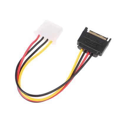 15-pinowy kabel Sata męski na 4-pinowy Molex żeński Ide Hdd Power Hard Drive Cable