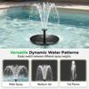 Solar Fountain for Bird Bath: Floating Mini Solar Water Fountain with 6 Nozzles for Garden, Pond, Pool, and Outdoor (16cm)