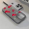 Cherry Design Patter Phone Case For IPhone 17 13 15 11 12 14 16 Pro Max Air 7 8 Shockproof Transparent Cover Silicone Soft Funda