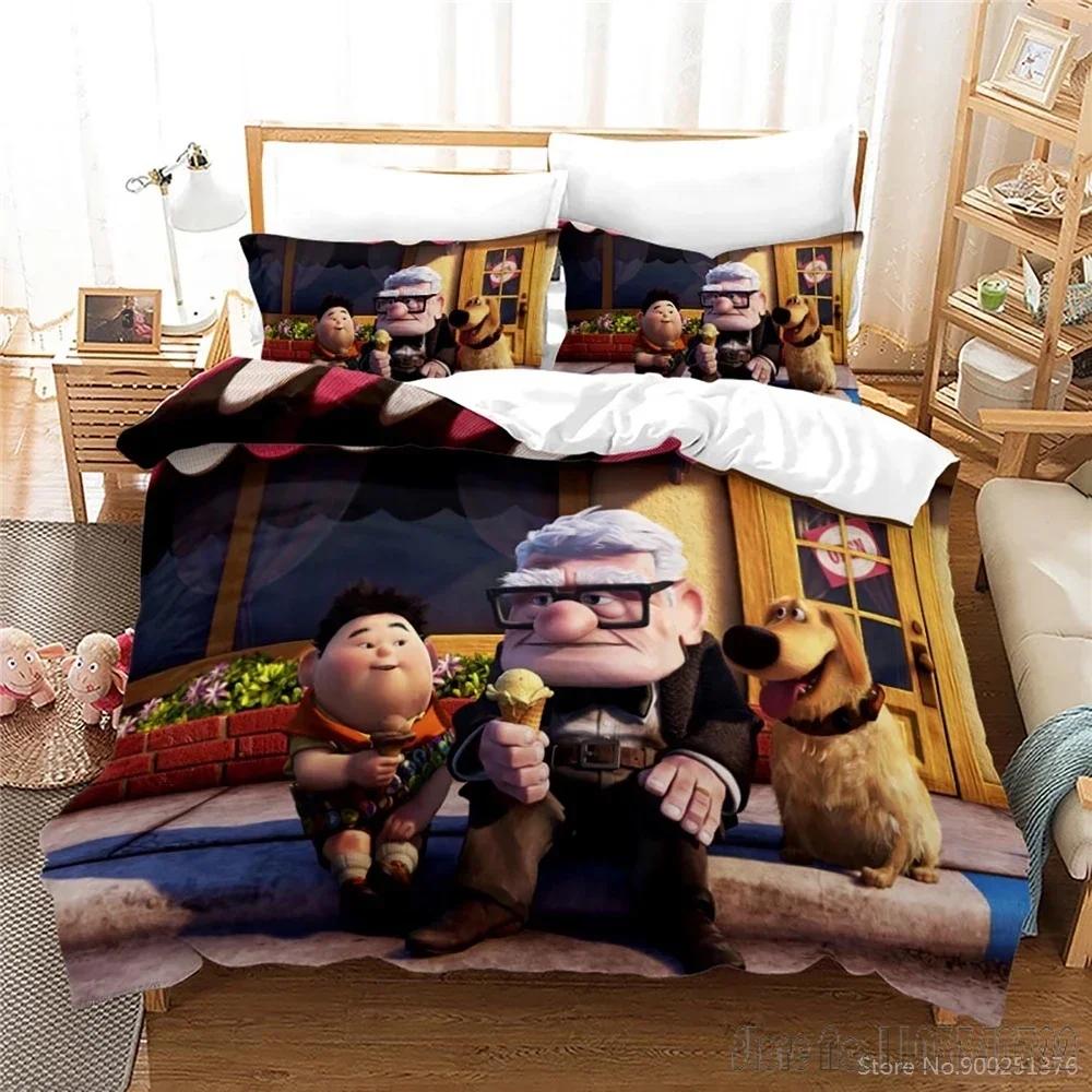Cartoon Film Up Love Child Duvet Cover Set HD Comforter Cover Bedclothes for Kids Bedding Sets Bedroom Decor