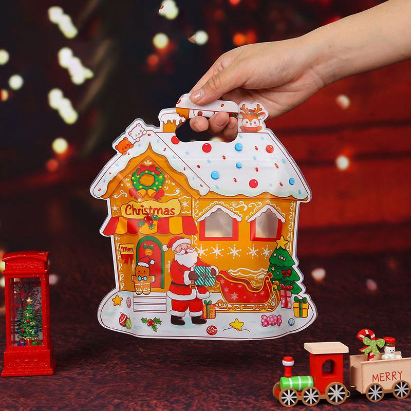 Christmas Igloo Gift Packaging Bag Holiday Gift Bag Christmas Eve Candy Biscuit Packaging Children'S Handheld Gift Bag