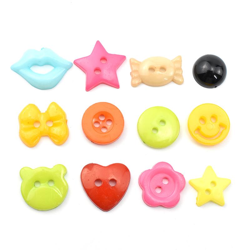 Children's DIY Colorful Button Painting Kit - Creative Love Bear Design for Kindergartens