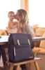 Petunia Pickle Bottom Meta Backpack Black Matte Canvas Mother's [Authorized Retailer]