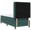 Box Spring Bed with Mattress Dark Green 90 x 190 cm Velvet