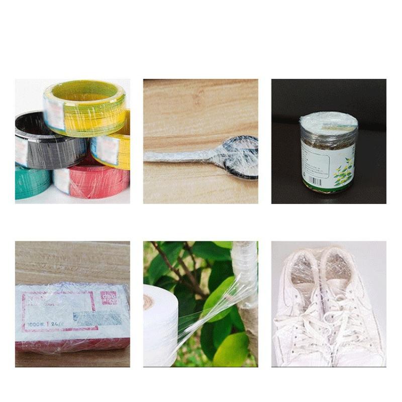 PE Wrapped Stretch Sheeting Industrial Preservat Transparent Plastic Films Packaging Box Sealing Film Strong Extensibility Fruit Tree Grafting Films