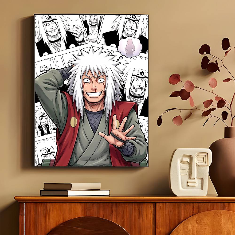 Anime Characters Cool Jiraiya Manga Posters HD Print Vintage Wall Art Decor for Home Study Room