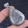 Crystal Quartz Gemstone Handmade 925 Sterling Silver Jewelry Pendant 2.36" Q6p49