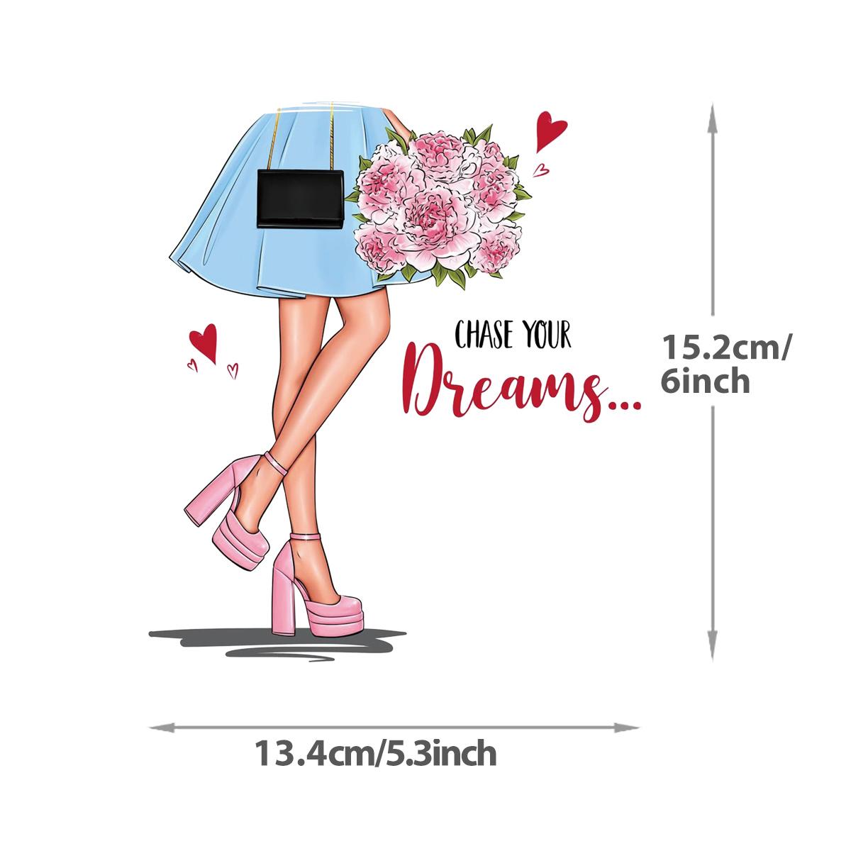 

Модные термонакладки для девочек, одежда с принтом на платьях, термопресс, моющиеся толстовки A-уровня, топы, виниловые нашивки своими руками, наклейки