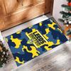 Leeds United Voetbal Print Kristalfluweel Tapijt, Comfortabel Waterabsorberend Antislip Binnen Vloerkleed