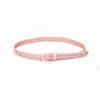 European and American New Women's Spray Painted Buckle Head Mixed Color Braided Belt for Women Candy Color Pin Buckle Sweet Handmade Belt