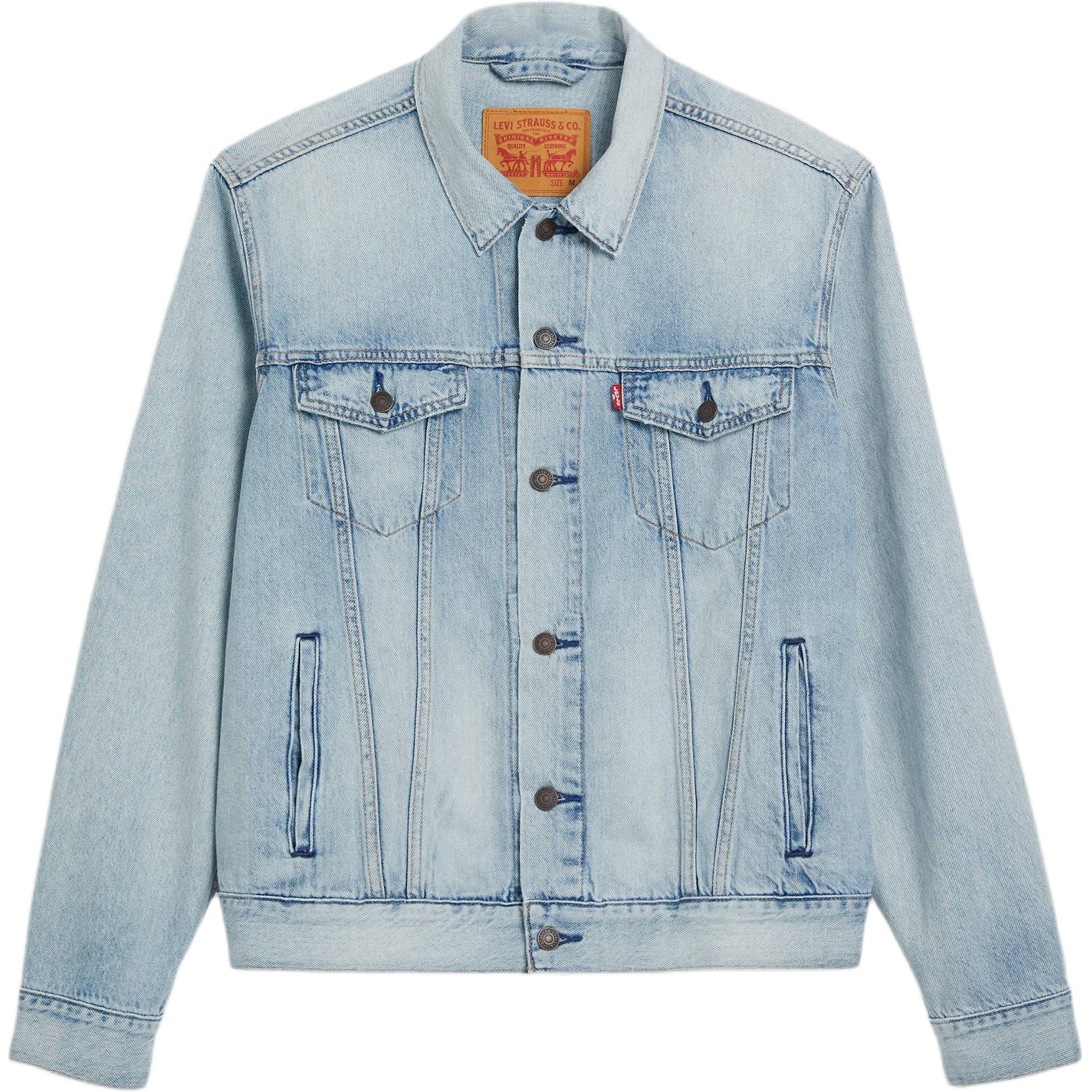 

Levis Простая Удобная Классическая Универсальная Джинсовая Куртка на Пуговицах с Длинным Рукавом Мужские куртки 72334-0734 L