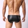 Sexy Herren G-String PVC Glänzend Kunstleder Niedrige Taille Herren Tanga U-förmige Konvexe Tasche Boxershorts G-Strings Tanga Unterwäsche Penis Gay Wear Fx8