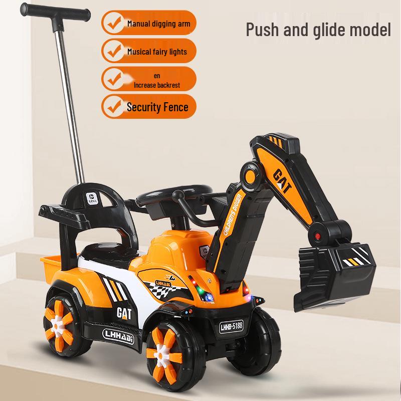 

Большой детский экскаватор-каталка - Строительный экскаватор