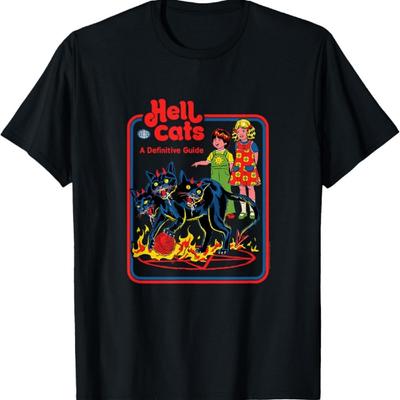 Hell Cats A Definitive Guide Retro Dark Humor T-Shirt