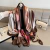 Design Silk Feel Shawl Hijab Scarf Women Fashion Summer Sunscreen Beach Stole Wraps Bufanda Female Headkerchief Echarpe New