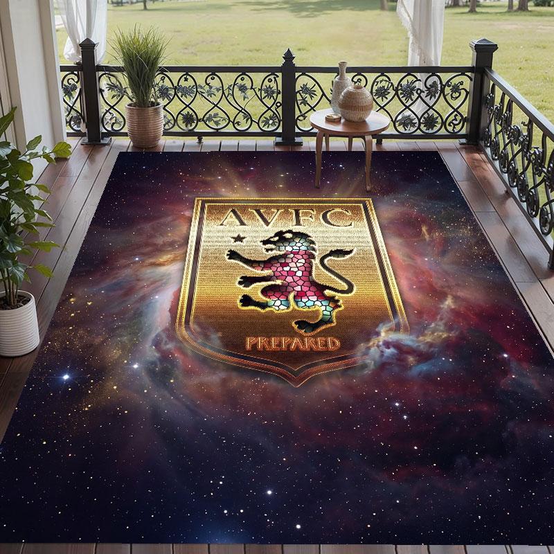 Soft Floor Carpet Aston Villa Football Pattern Area Rug Decorative Mat For Home Room Decoration