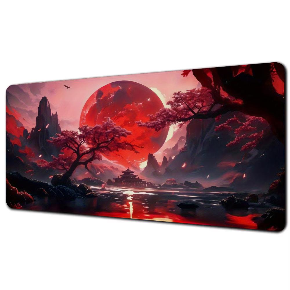 Scenery Mouse Pad Mousepad Large Abstract Mouse Pad Gaming Deskmat With Lockedge Office Nonslip Carpet desk mat