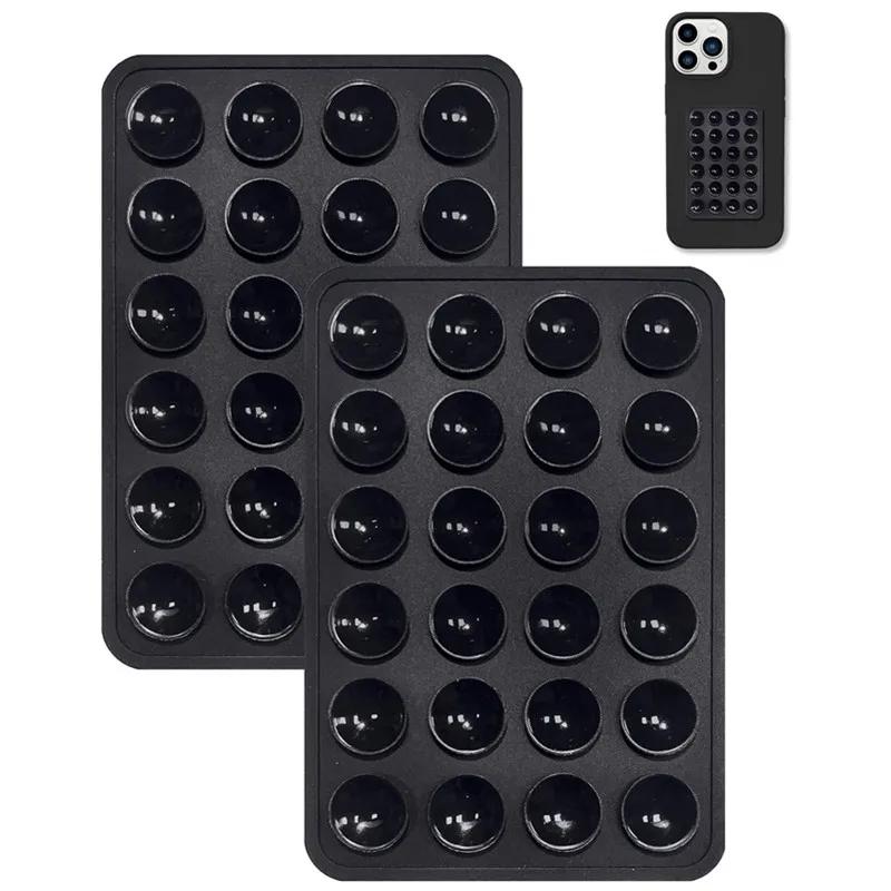 2PCS Hands Free Silicone Suction Phone Holder Strong Adhesive Stand for IPhone 15 Pro Max Samsung S24 S23 Universal Grip Mount