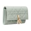 Dior Miss  Glycine Pendant Lambskin Wallet Women wallet Light-Gold Fresh-Green S0966ONMJ-M605