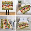 Christmas Ornament Balls Print Flannel Blanket Merry Xmas Soft Warm Throw Blanket Sofa Bed Holiday Home Decor Gift