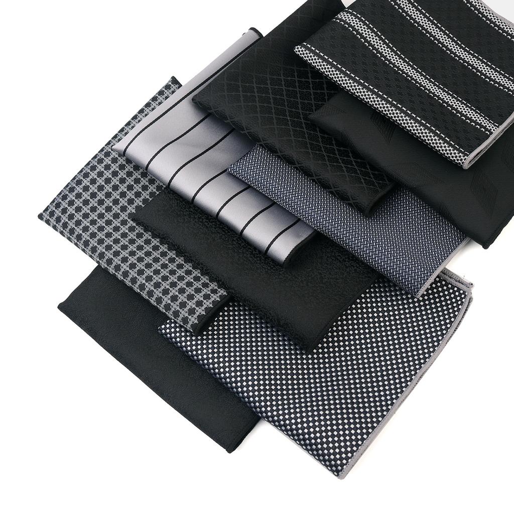Lightweight Handkerchief Dark Pattern Hankie Washable Chest Towel Pocket Handkerchief for Adult Commercial Affairs