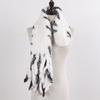 New Lady Knitted Real Rex Rabbit Fur Tassel Scarves Women Winter Warm Natural Rex Rabbit Fur Muffler Thick Knit Real Fur Scarf