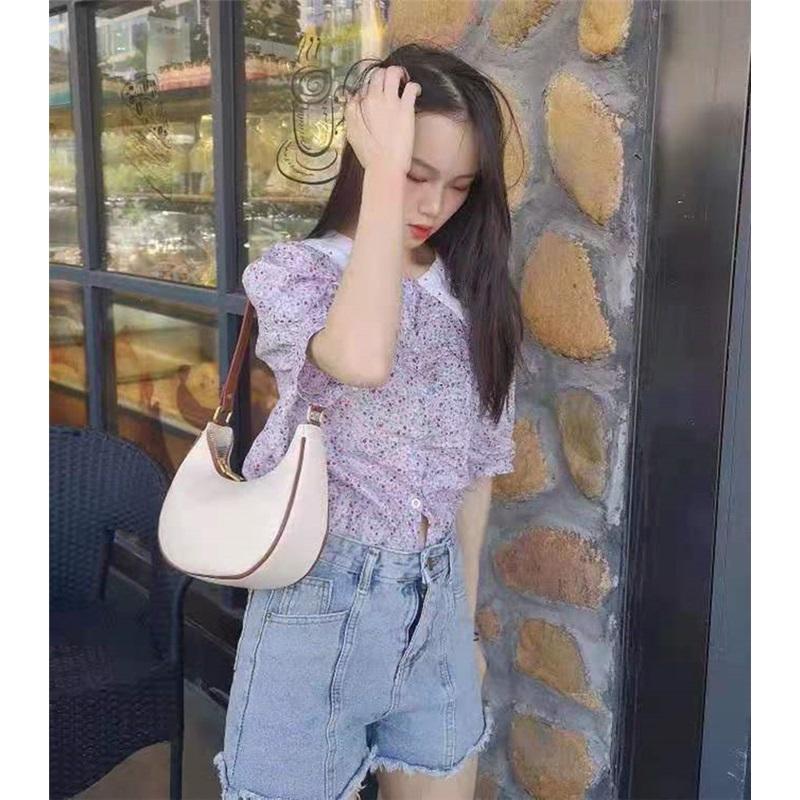 Korean Niche Crescent Underarm Bag Women Luxury Fashion Mini Handbag Single Shoulder Crossbody Purse