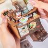 City Walking Series DIY Doll House Toy Decoration 3D Ramen Restaurant Kit  for Kids and Adults