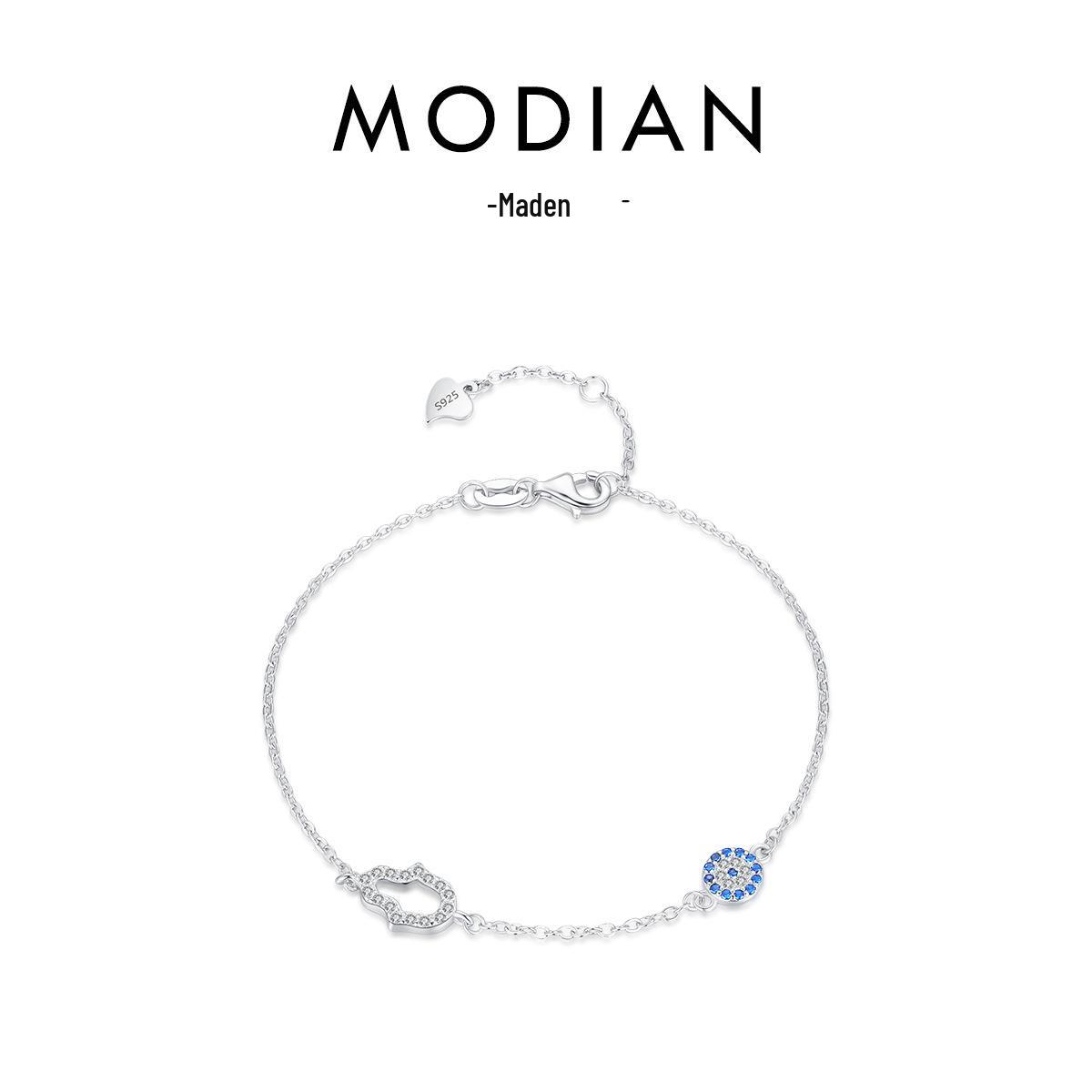 

Браслет из стерлингового серебра 925 пробы с бриллиантами и голубыми глазами - Женский корейский стиль, Универсальный, Милый дизайн в виде тыквы-горлянки S925 Silver серебряный