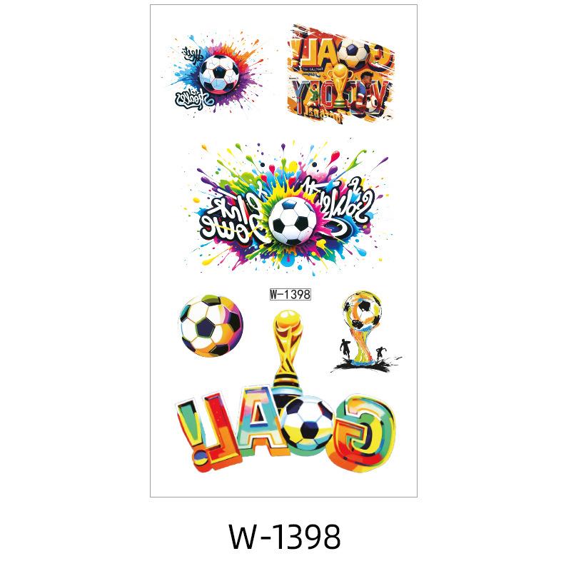 Tattoo Sticker Waterproof World Cup Football Sports Children'S Cartoon Cute Temporary Tattoo Sticker