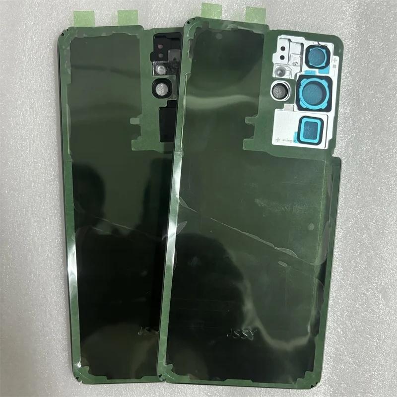 For Samsung Galaxy S21 Ultra G998 Back Battery Cover Rear Glass Housing With Camera Lens Replacement Parts