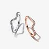 Pandora Sparkling Wave Ring 182539c01