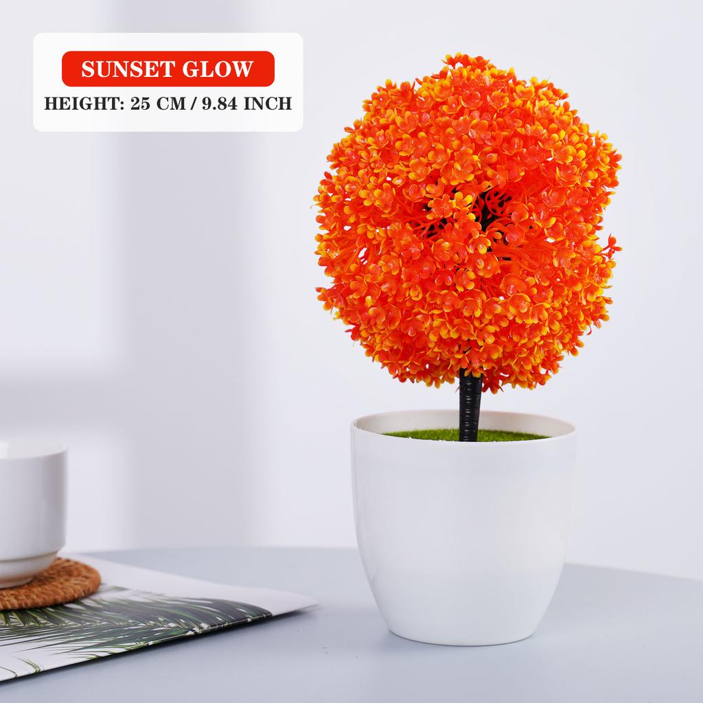 Sztuczne Rośliny Bonsai Małe Drzewko Symulacja Roślin Doniczkowych Sztuczne Kwiaty Ozdoby Doniczkowe na Stół do Domu Hotelu Ogrodu Dekor