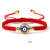 New Red Nylon Thread Evil Eye Braided Bracelet for Women Men Vintage Butterfly Elephant Couple Jewelry Gift