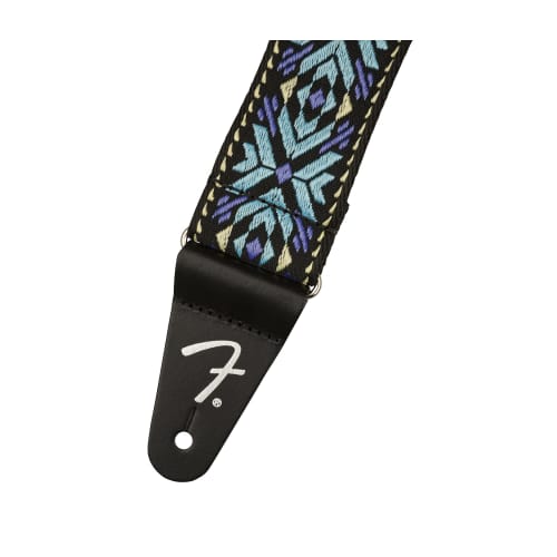 Fender Pasadena Woven Strap, Blue Snowflake, 2" (Made in Canada)