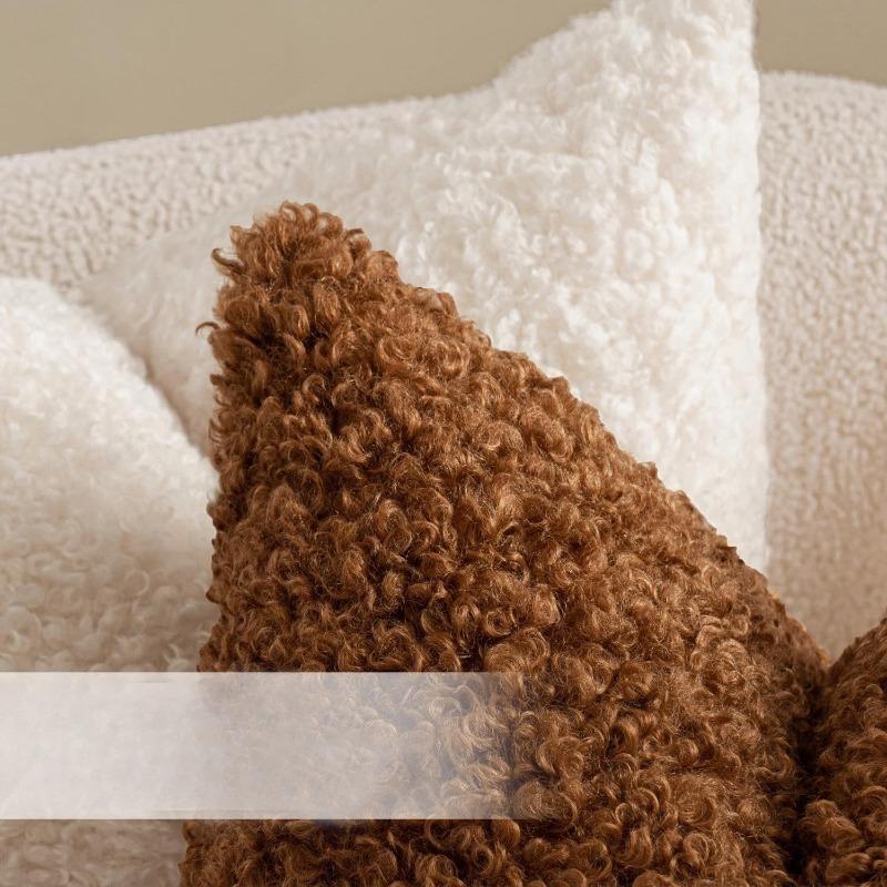 Teddy Plush Cushion Cover 60x60cm/45x45cm/30x50cm Sofa Pillow Cover Super Soft Comfortable Decorative Furniture Pillow Cover