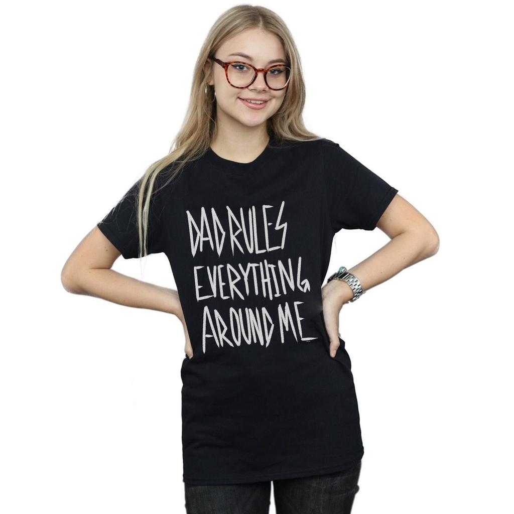 Disney Womens/Ladies The Lion King Dad Rules Everything Cotton Boyfriend T-Shirt