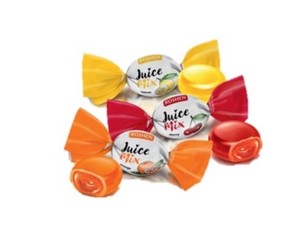 Roshen Saft-Mix Karamellen mit Fruchtfüllung 1 kg