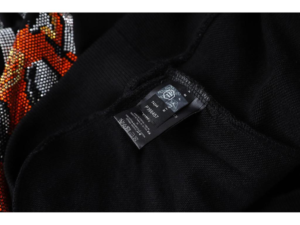 Trendy Brand Philipp Plein Men's Rhinestone Letter Hoodie - Autumn/Winter Street Fashion Sweater.