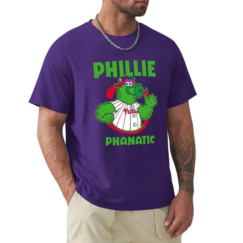Schweiß-T-Shirts Hippie-Kleidung Herren Grafik-T-Shirts Neue Mode Schwergewicht Vintage Sommer Streetwear phillies phanatic grünes T-Shirt