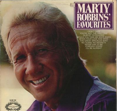 LP Record MARTY ROBBINS - Marty Robbins' Favourites SHM782 Hallmark Record 1972 UK Folk Used
