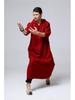 Ma Fan Zen Long Hooded Casual Cotton Linen Men's Robe