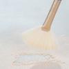 Soft Fan Shaped Makeup Brush Portable Highlight Contour Blending Brushes for Loose Powder Cosmetics Beauty Care Makeup Tools